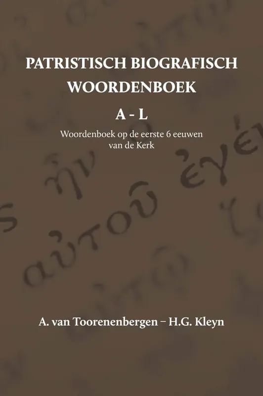 Must-Have Patristisch biografisch woordenboek / Druk 1