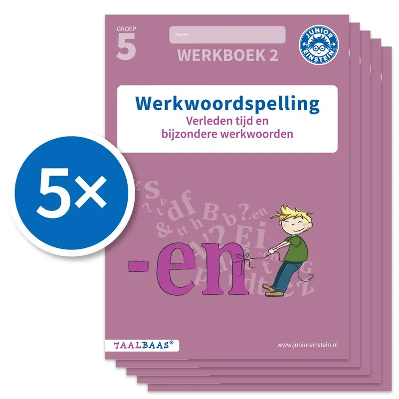 Hete Deal Werkwoordspelling werkboek 2 groep 5 (Set van 5) / Druk 1