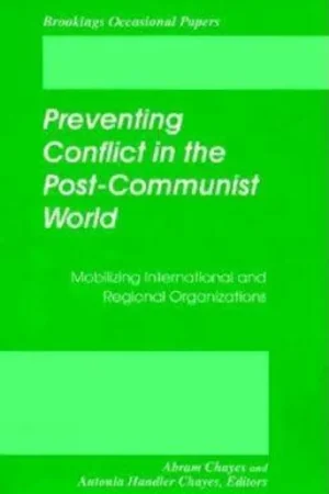 Alleen Vandaag Preventing Conflict In The Post-Communist World