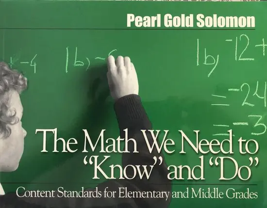 Goedkoop The Math We Need to ''Know'' and ''Do''