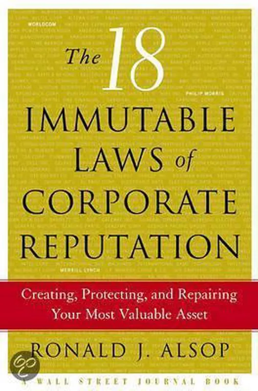 The 18 Indispensable Laws of Corporate Reputation Hoge Kwaliteit