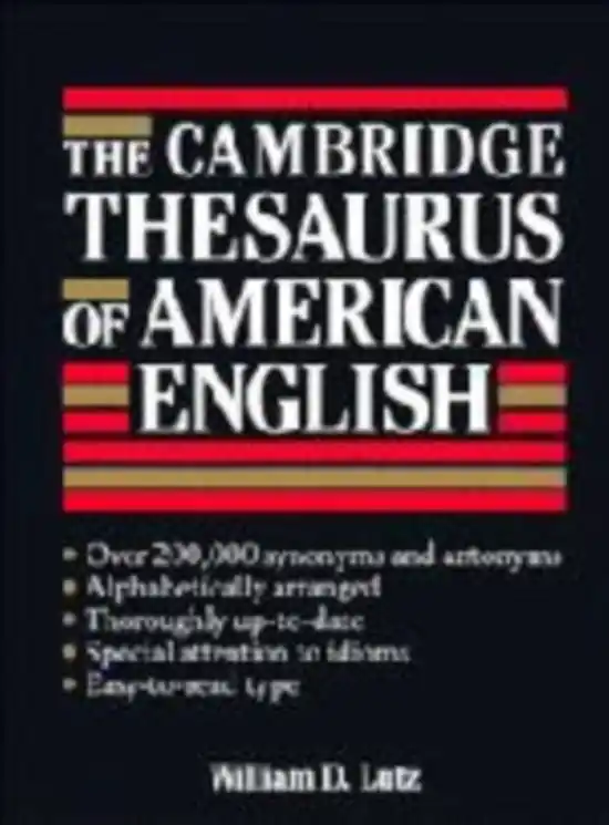 The Cambridge Thesaurus of American English Beperkt Aanbod