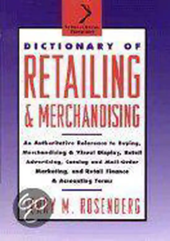 Dictionary of Retailing and Merchandising Populair