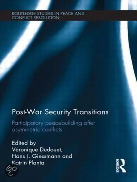Post-War Security Transitions Bestel Nu