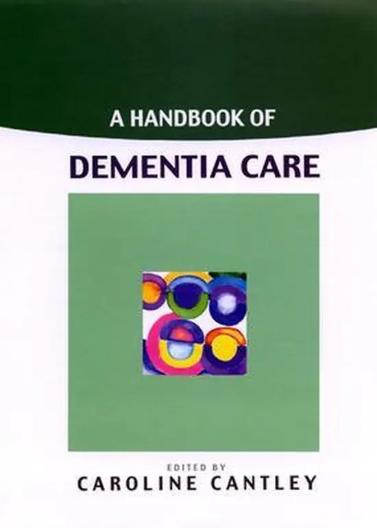 A Handbook Of Dementia Care Lage Kosten
