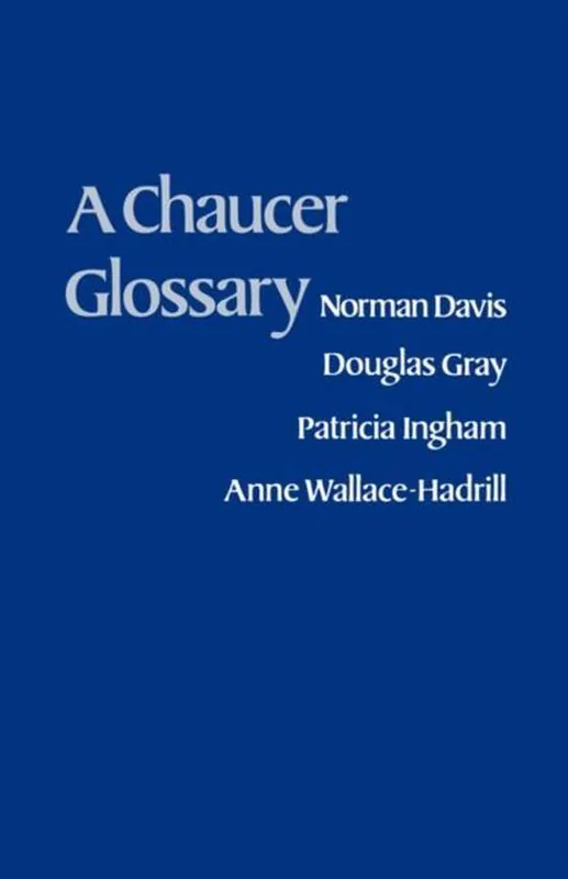 Chaucer Glossary Meest Verkocht