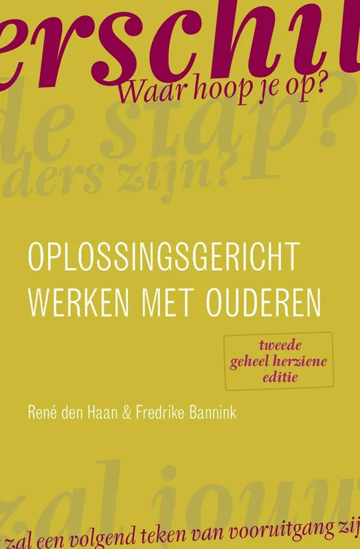 Oplossingsgericht werken met ouderen / Druk 2 Beperkte Voorraad