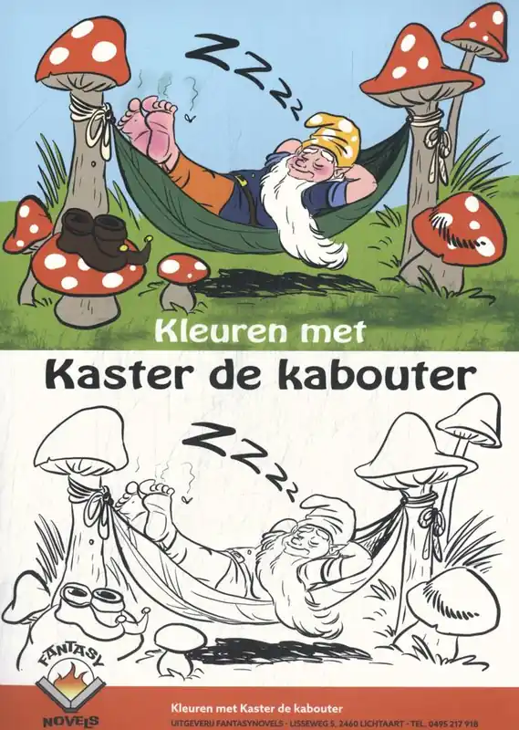 Premium Kleuren met Kaster de kabouter / Druk 1