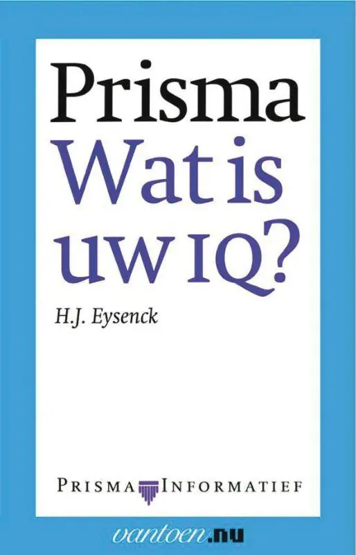 Prisma wat is uw IQ? / Druk 90 Koop Online