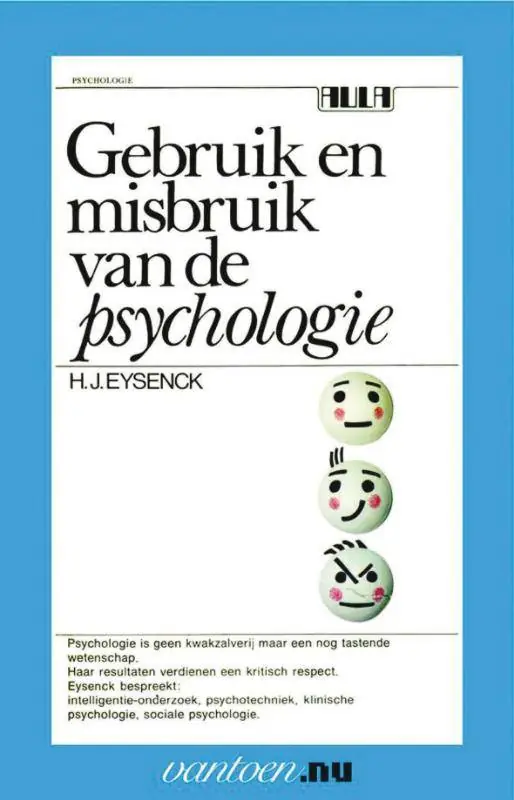 Gereduceerde Prijs Gebruik en misbruik van de psychologie / Druk 90
