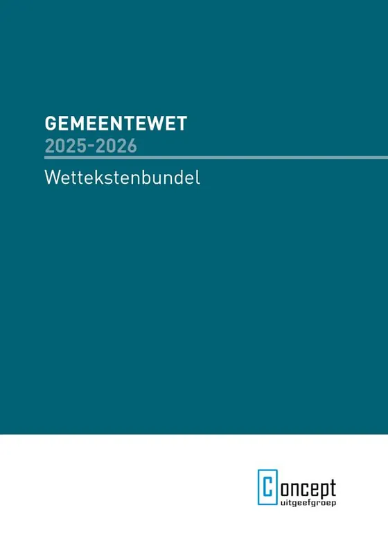 Goedkoop Gemeentewet 2025-2026 / Druk 1