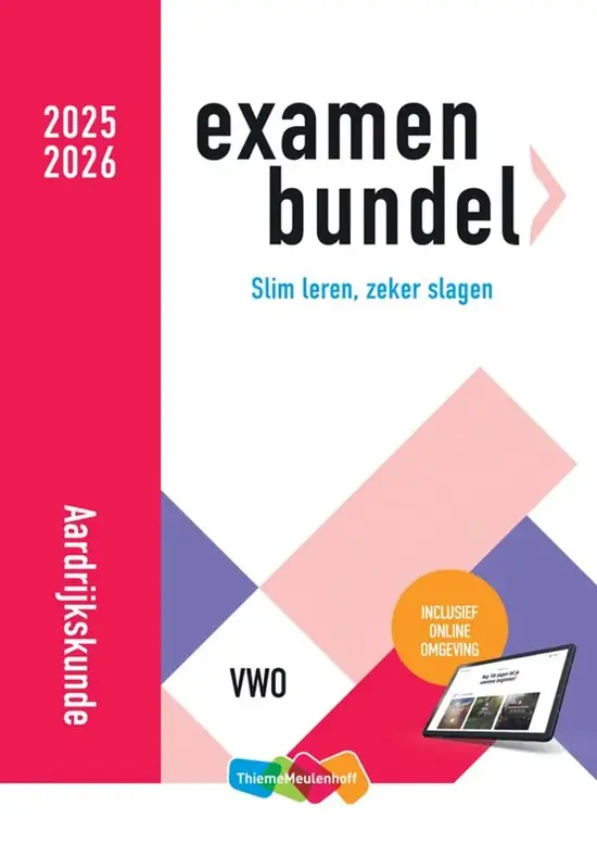 Examenbundel Aardrijkskunde 2025/2026 VWO Op = Op