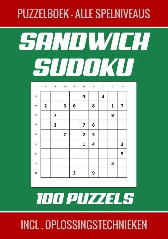 Korting Sandwich Sudoku - Puzzelboek, Alle Spelniveaus - 100 Puzzels Incl. Oplossingstechnieken / Druk 1