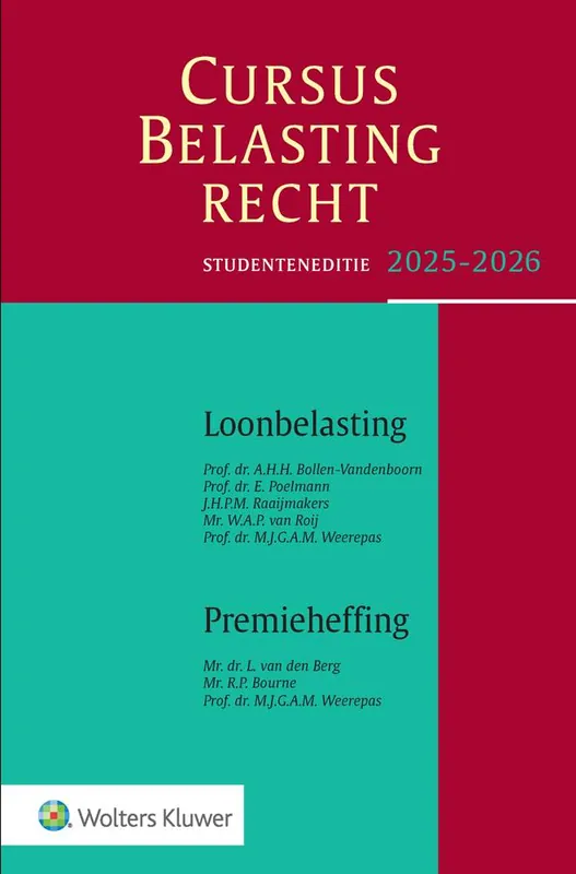 Betaalbaar Cursus Belastingrecht 2025-2026 / Druk 1