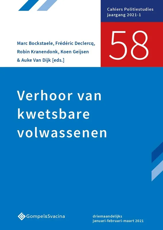 Lage Prijs Verhoor van kwetsbare volwassenen / Druk 1