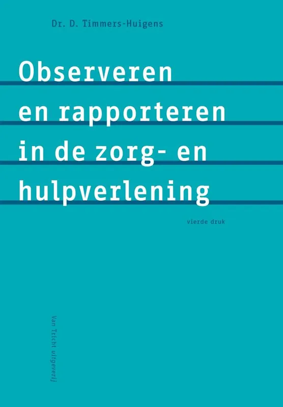 Veilige Betaling Observeren en rapporteren in de zorg- en hulpverlening / Druk 4