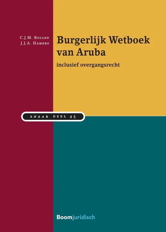 Lage Kosten Burgerlijk Wetboek van Aruba / Druk 1