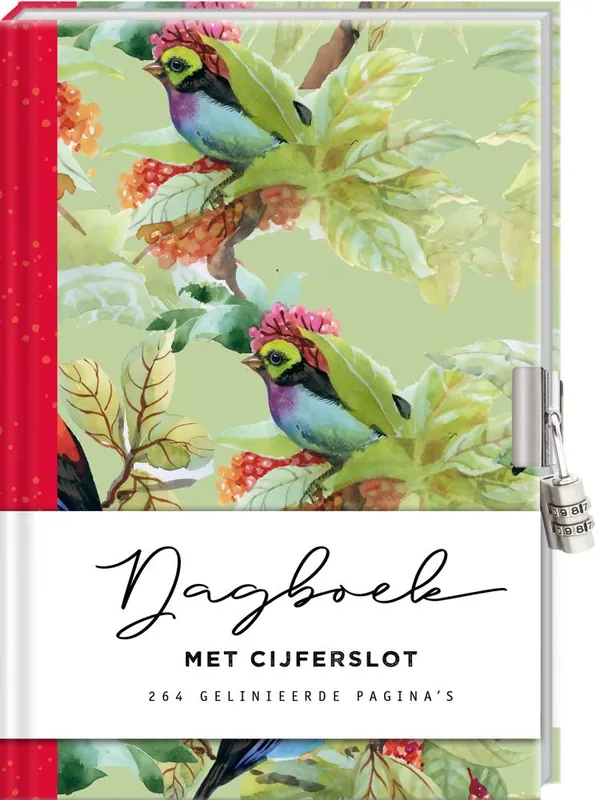Koopje Dagboek met cijferslot voor volwassenen - Birds / Druk 1