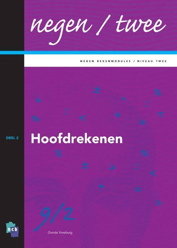 Negen/Twee 2 Hoofdrekenen / Druk 1 Merkproduct