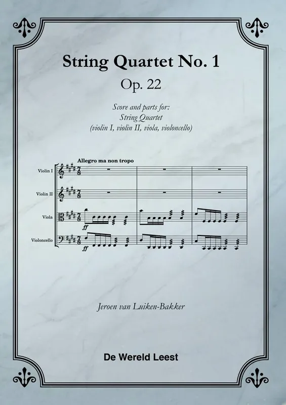 String Quartet No. 1 / 1st Edition Laatste Versie