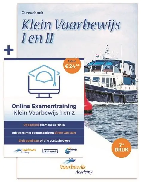 Vaarbewijs Academy Cursusboek Klein Vaarbewijs I en II + Online Examentraining / Druk 1 Must-Have