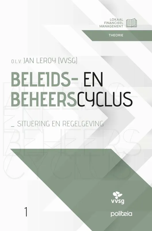 Beleids- en beheerscyclus: situering en regelgeving / Druk 1 Gratis Verzending