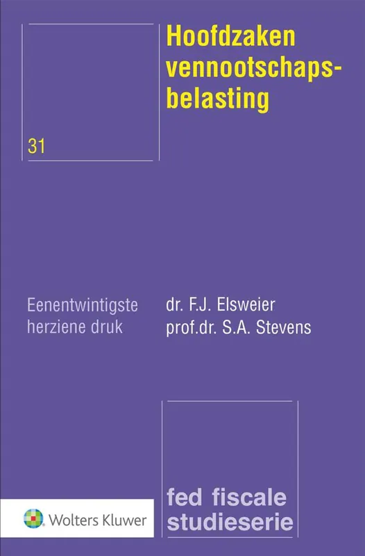 Alleen Vandaag Hoofdzaken vennootschapsbelasting / Druk 21
