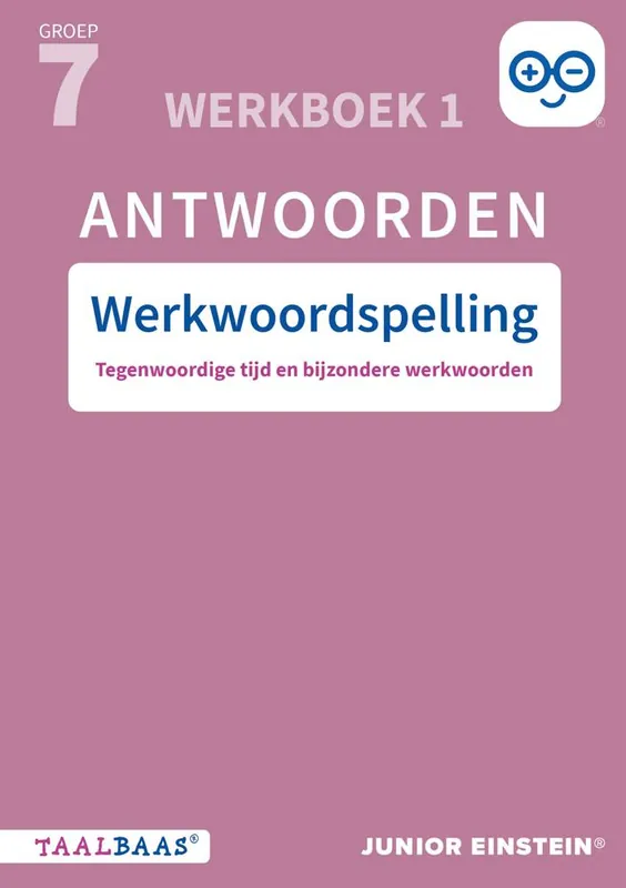 Korting Werkwoordspelling groep 7 antwoordenboek 1 / Druk 1