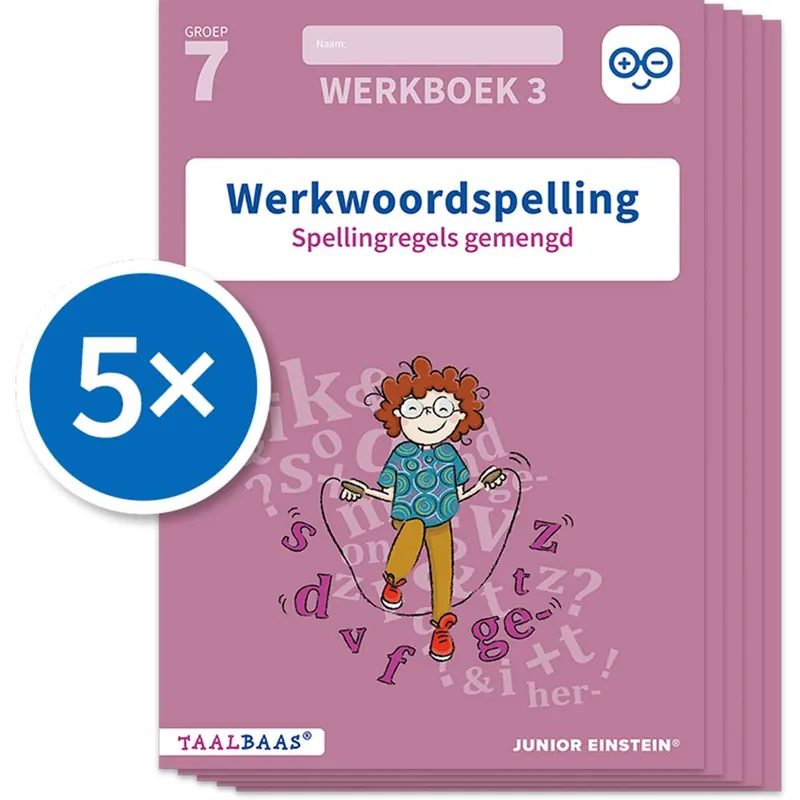 Bestel Nu Werkwoordspelling werkboek 3 groep 7 (Set van 5) / Druk 1