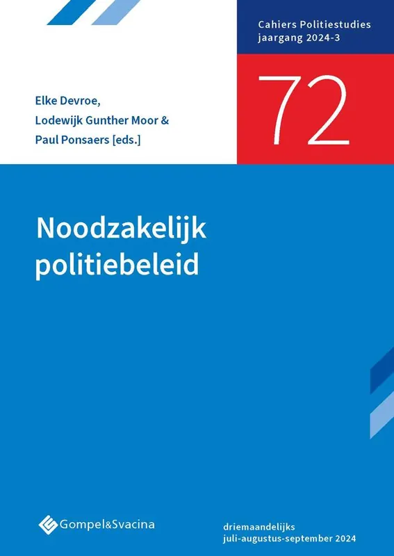Noodzakelijk politiebeleid / Druk 1 Gereduceerde Prijs
