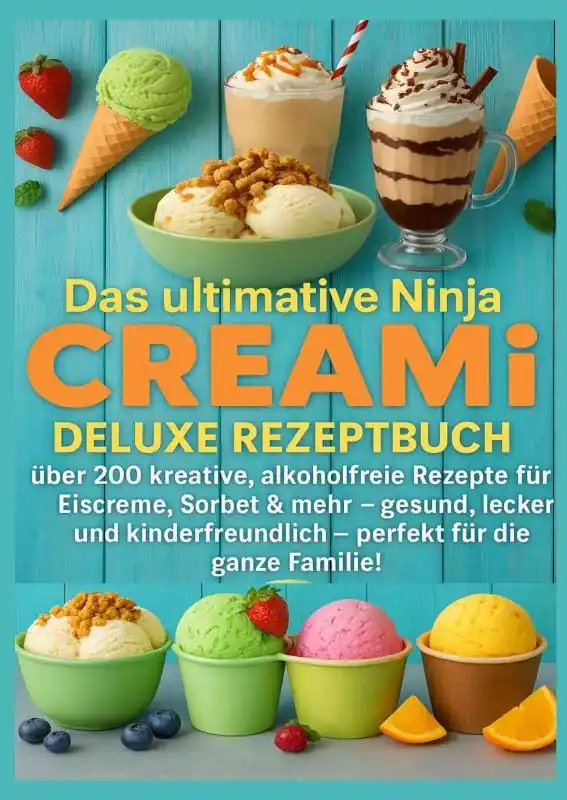 Actieprijs Das ultimative Ninja CREAMi Deluxe Rezeptbuch – über 200 Ideen für gefrorene Leckereien mit der 10-in-1-Eismaschine mit 3 Behältern / 1 Edition