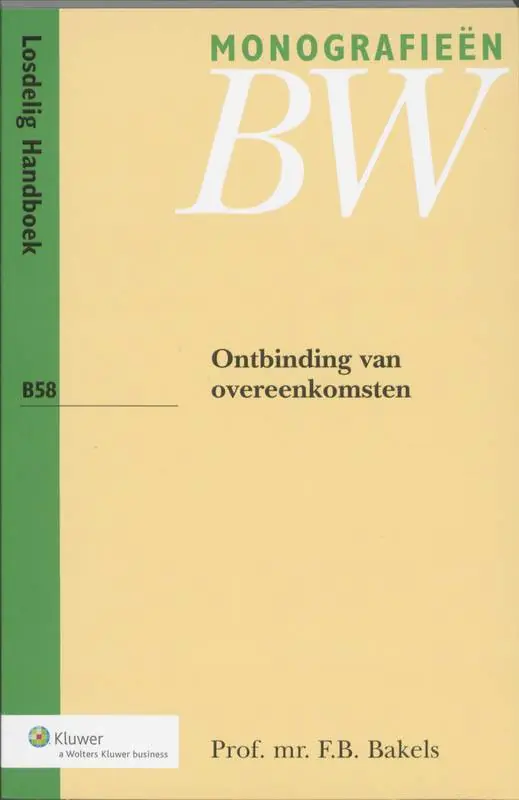 Weekendaanbieding Ontbinding van overeenkomsten / Druk 2