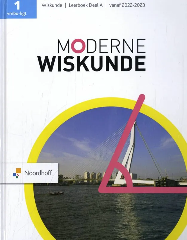 Moderne Wiskunde 1 vmbo-kgt leerboek A / Druk 13 Gecertificeerd