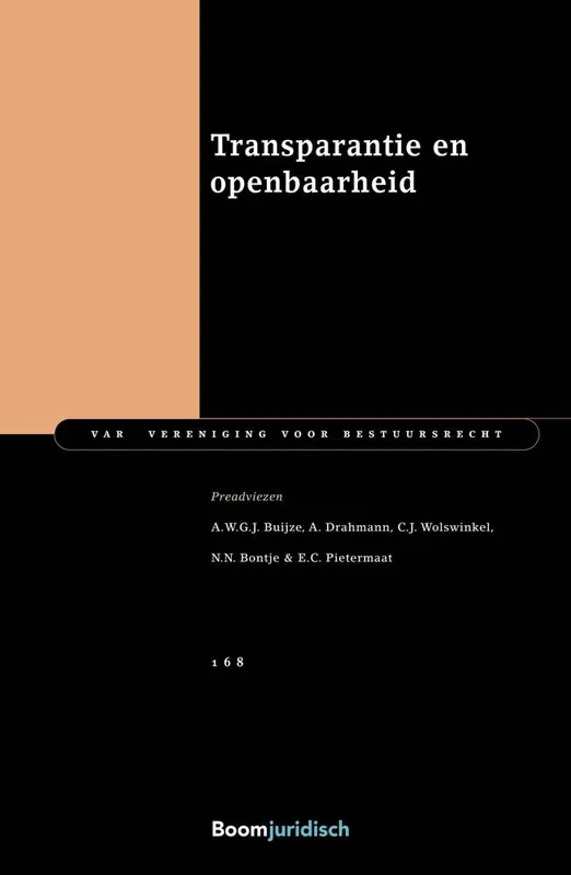 Actieprijs Transparantie en openbaarheid / Druk 1
