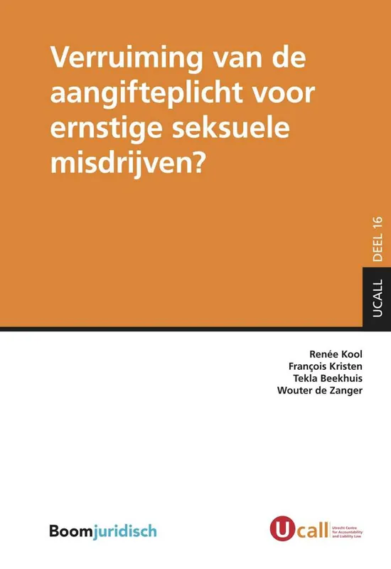 Seizoensaanbieding Verruiming van de aangifteplicht voor ernstige seksuele misdrijven? / Druk 1