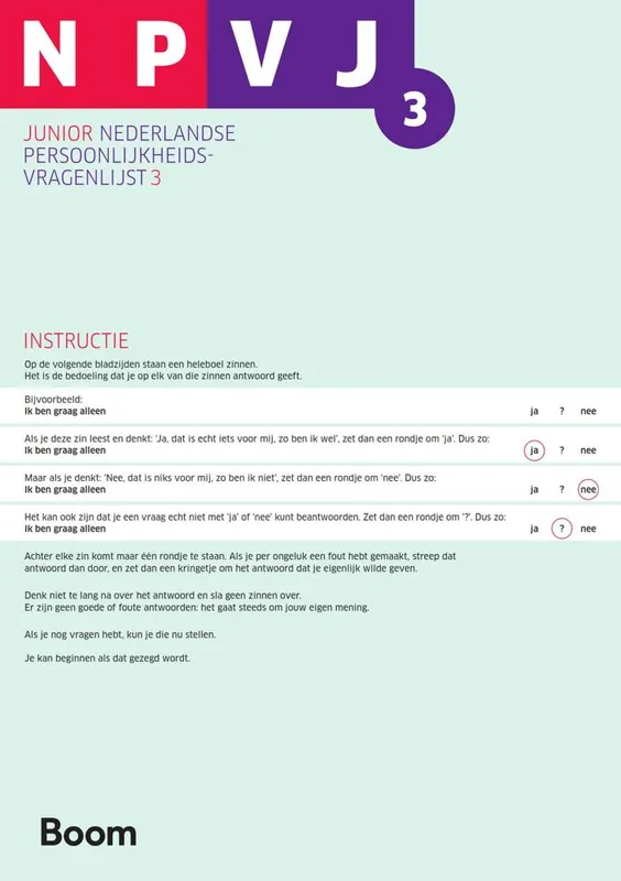 Must-Have NPV-J-3 Zelfscorende formulieren (25) / Druk 1