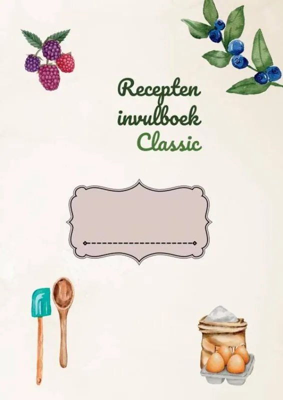 Populair Recepten invulboek Classic / Druk 1