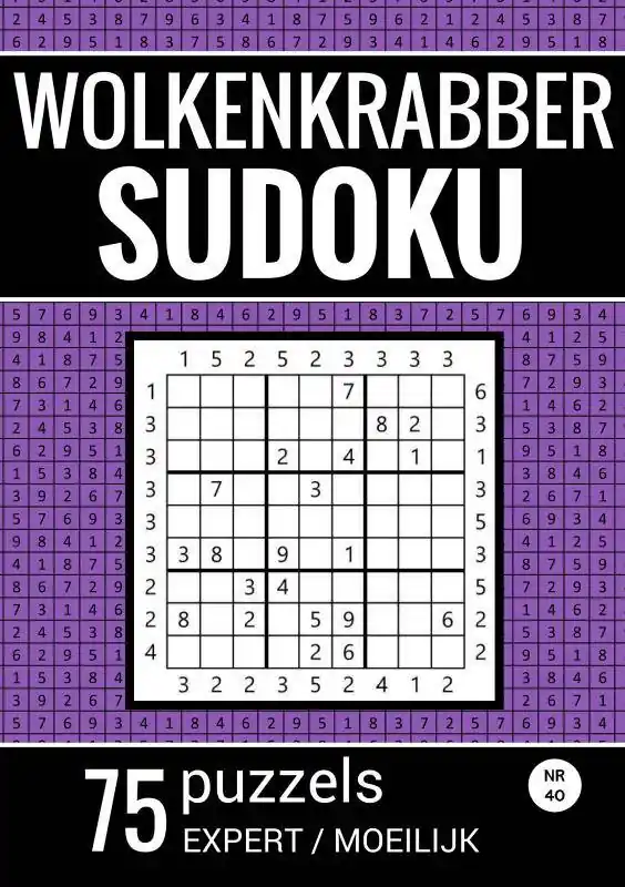 Gereduceerde Prijs Wolkenkrabber Sudoku - Nr. 42 - 75 Puzzels - Expert / Moeilijk / Druk 1
