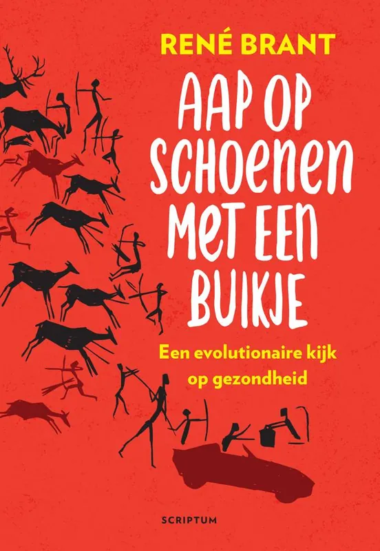 Snelle Levering Aap op schoenen met een buikje / Druk 1